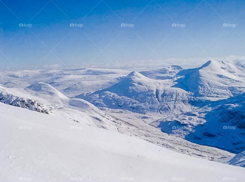 View of snowy landscape