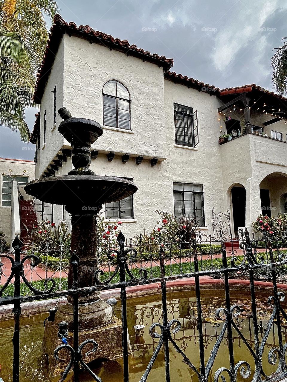Spanish Colonial Revival two-story building 