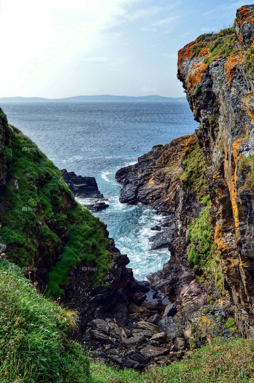 Cliffs at Montalvo, Galicia, Spain.