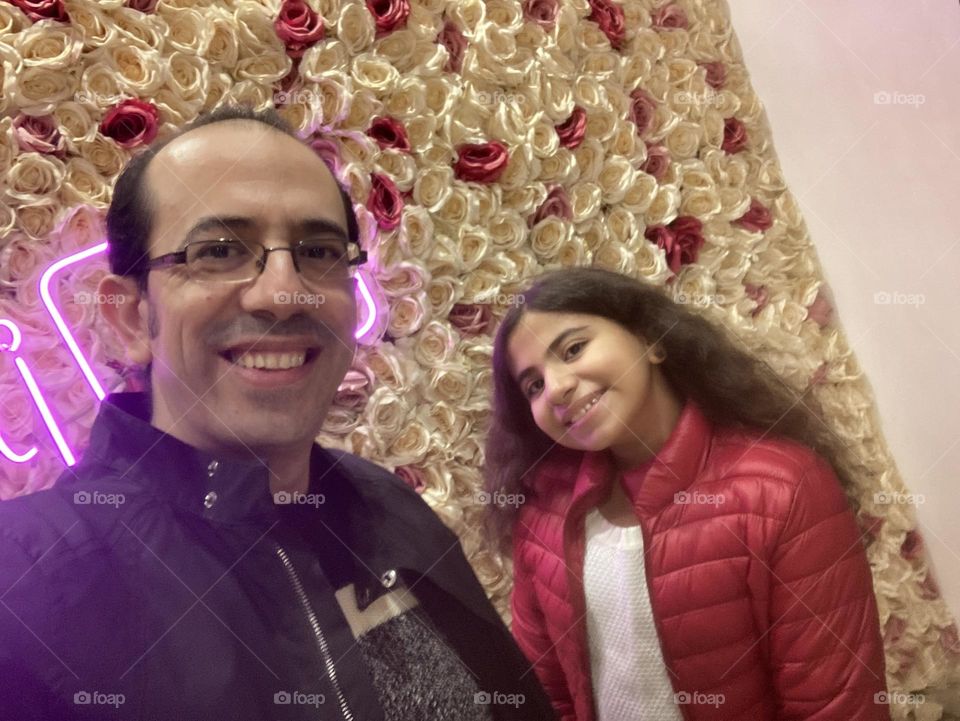with my daughter Fayrouz 