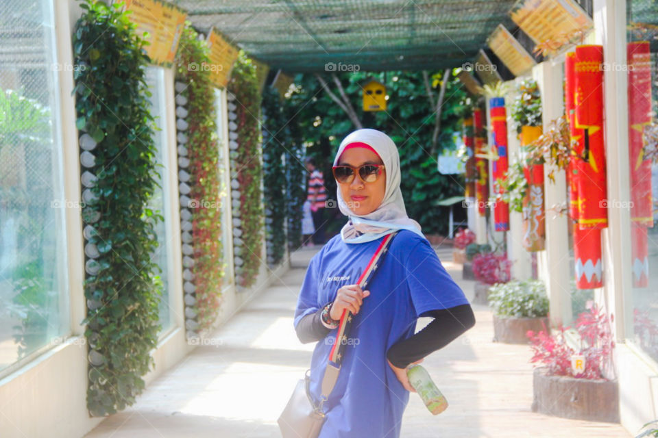 woman standing outdoor