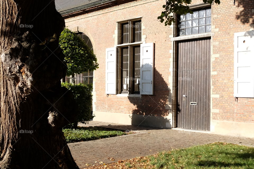 In a park in Antwerp