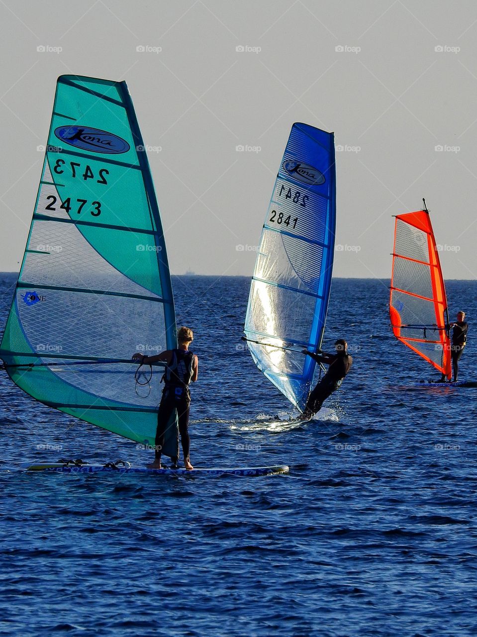 Triple windsurfers