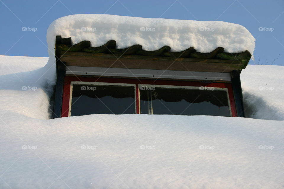 snowy roof