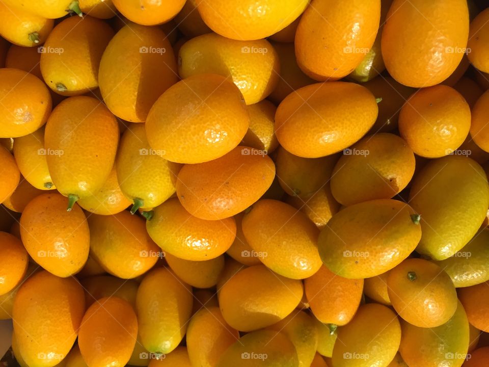 Kumquat fruit from South Asia.