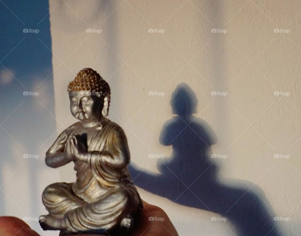 Monk#shadow#statuette