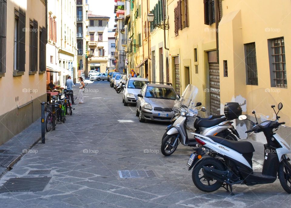 Parked Motorcycles, Barcelona