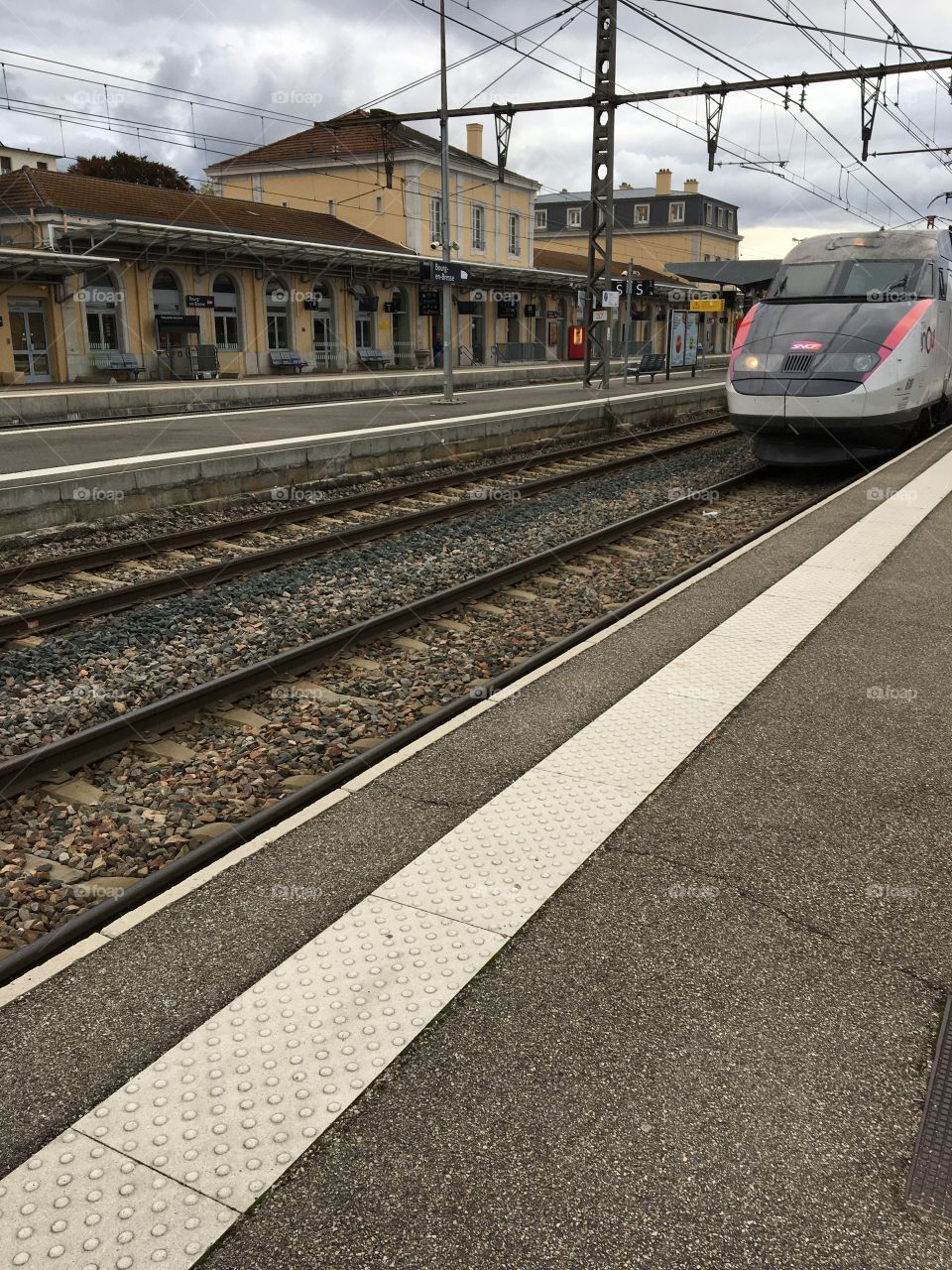Arrival of a train at station