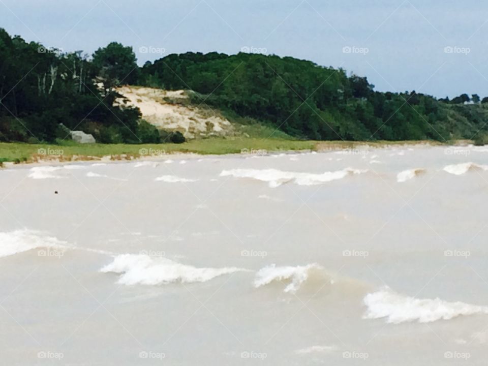 Lake Michigan waves 