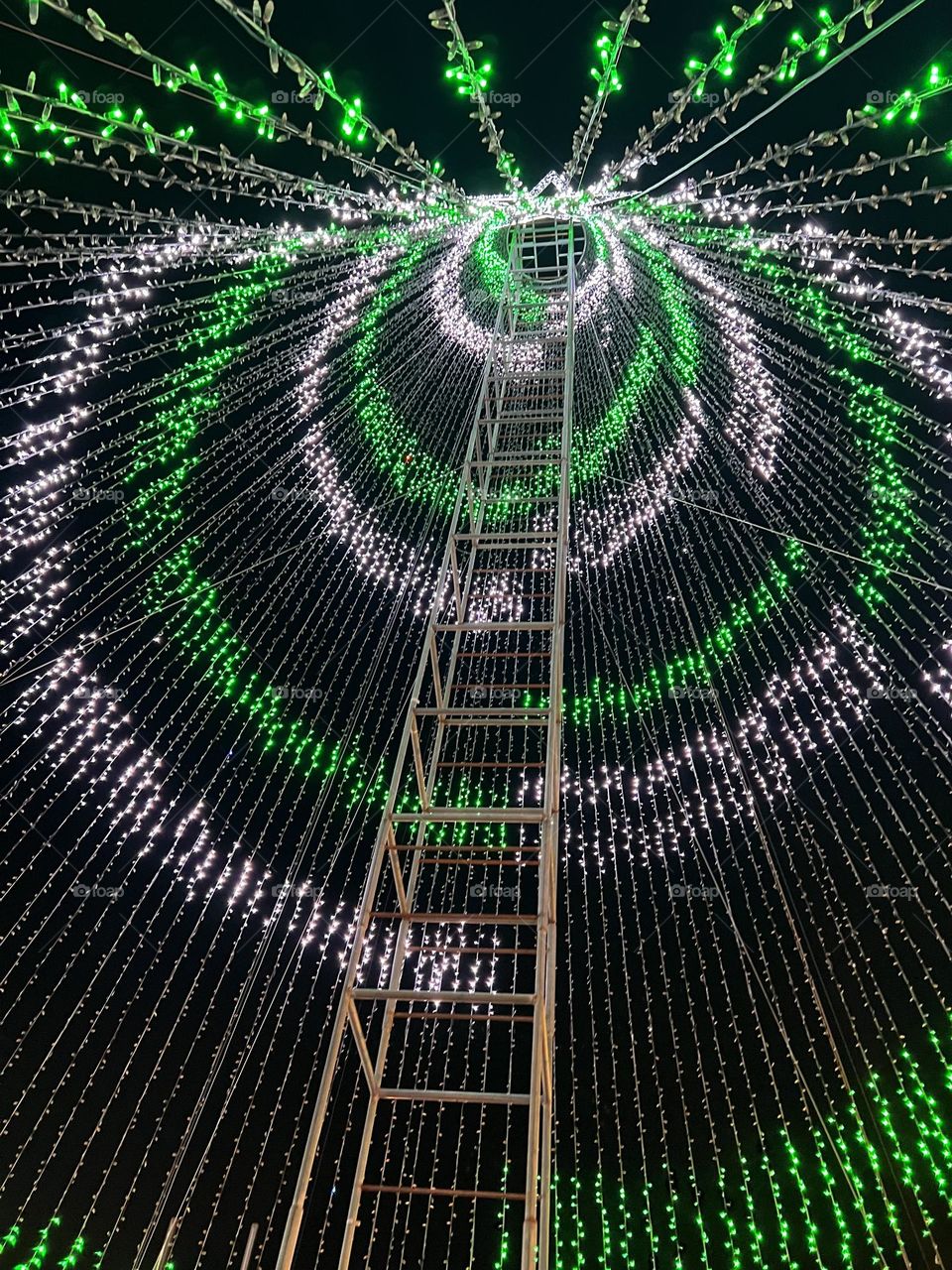 Circle in the Christmas tree