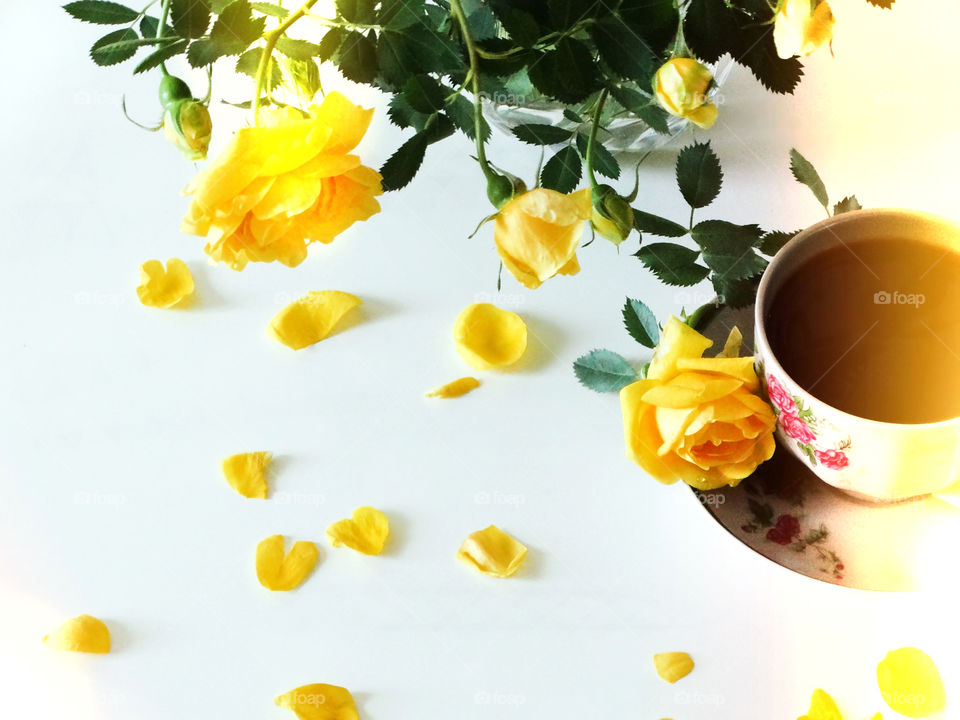 Flowers & coffee