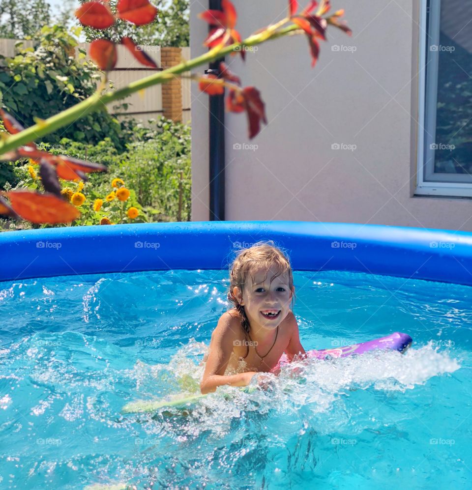 Girl in the pool 