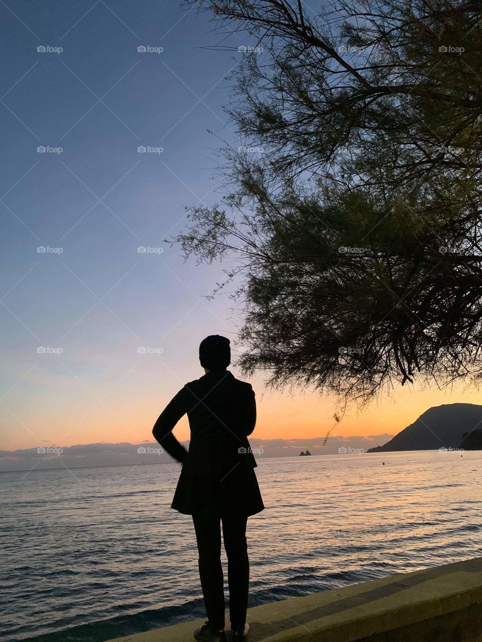 sunset in sablette France