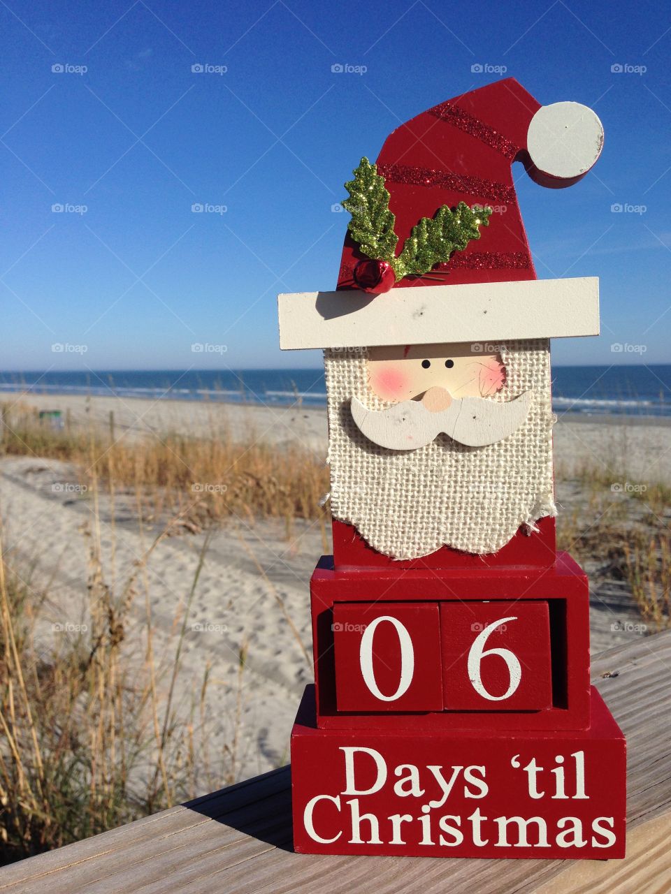 6 days till Christmas and santas gone to the beach. 