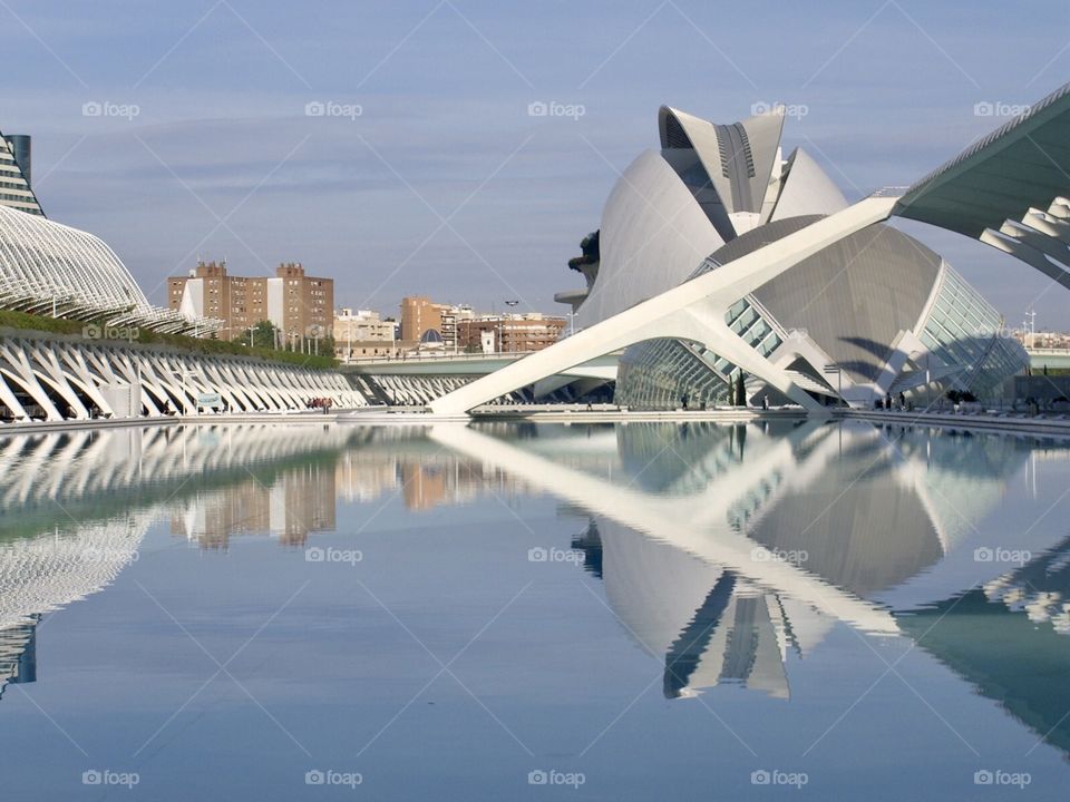 Waterfront of museum in Valencia 