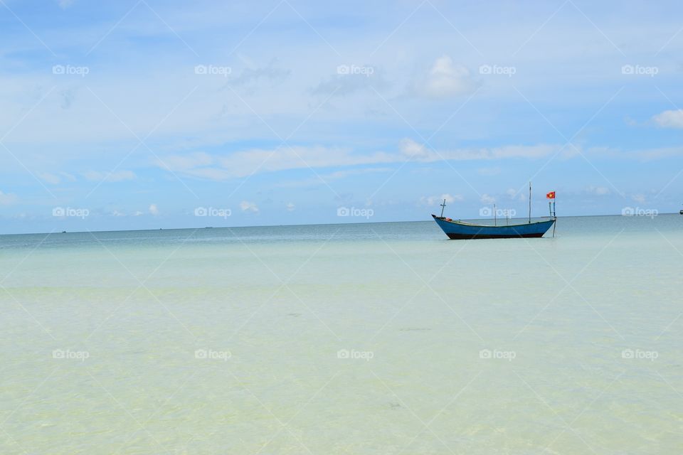 Paradise beach . Picture taken at the 'Bai Sao' Beach in Vietnam on Phu Quoc Island. 