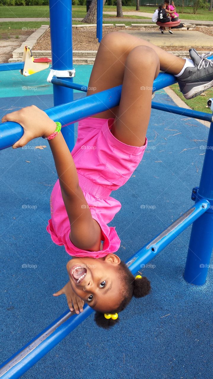 Upside down at Herman Park Houston