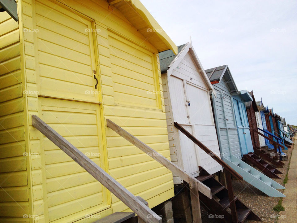 beach clouds house steps by numptyboy