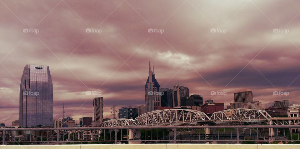 Stormy Nashville Skyline