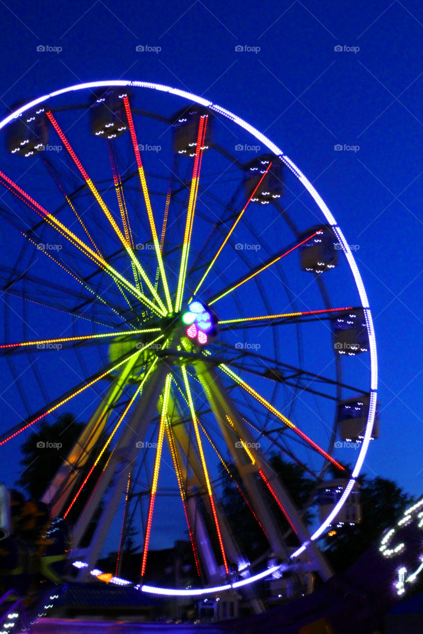 Amusement park, amusement park, merry-go-round, Ferris wheel