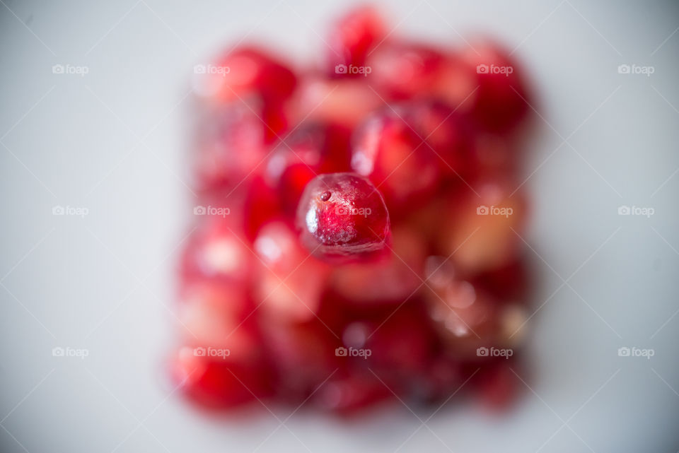 a top view of a pyramid of a pomegranate pyramid
