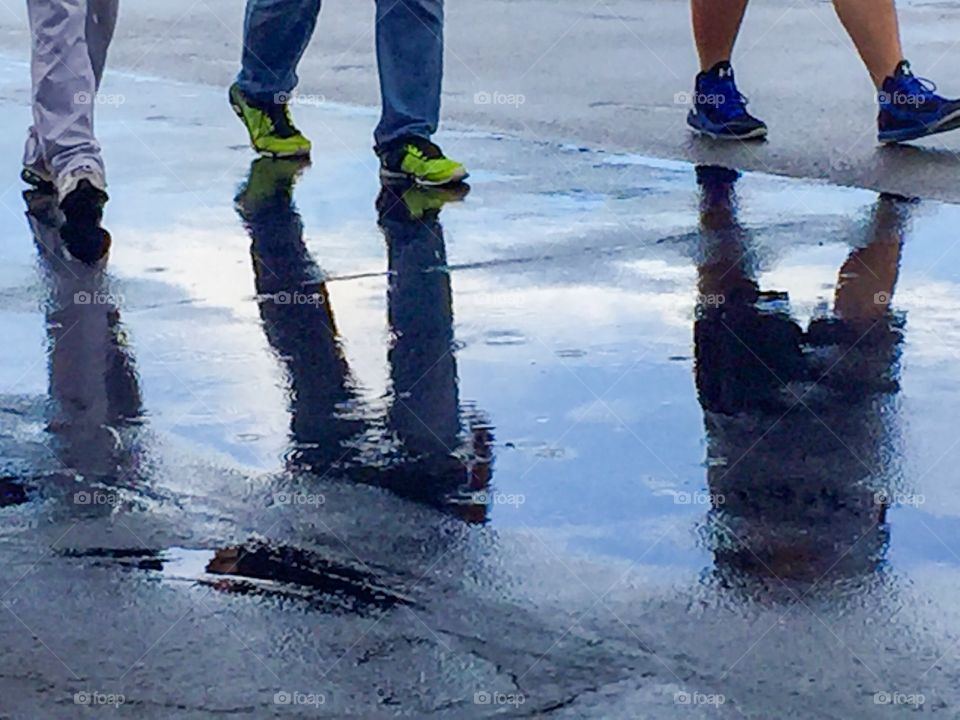 Puddle Walkers in the Rain