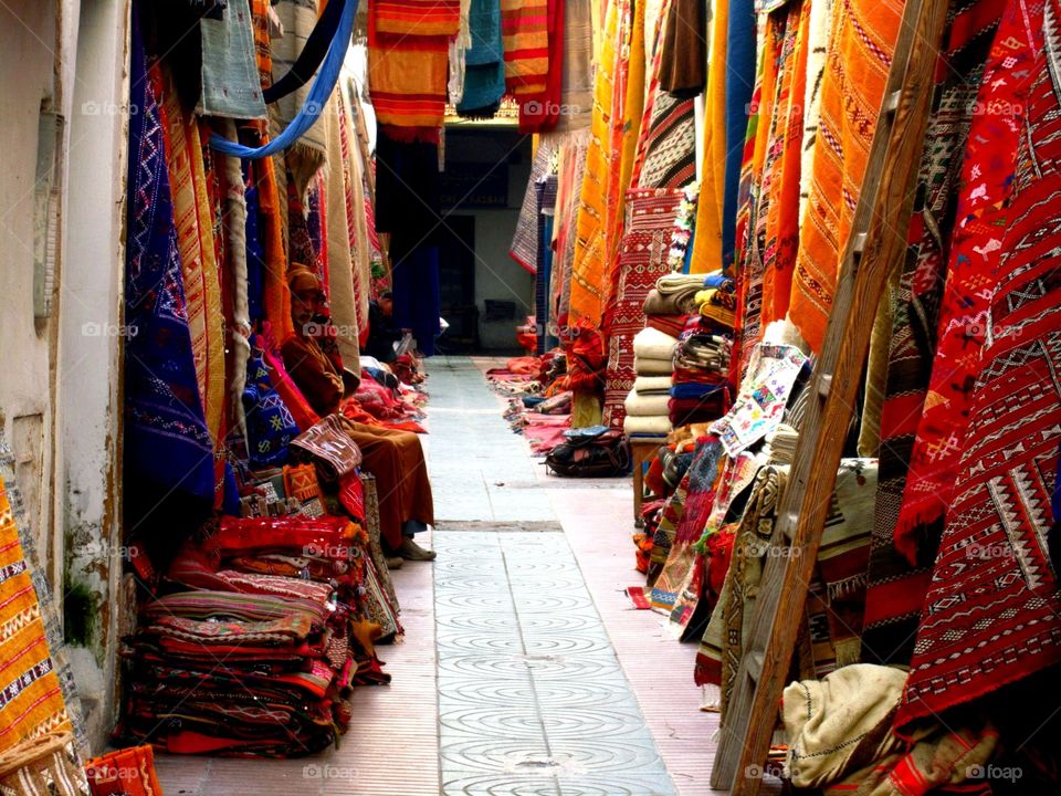 Carpet store in morocco