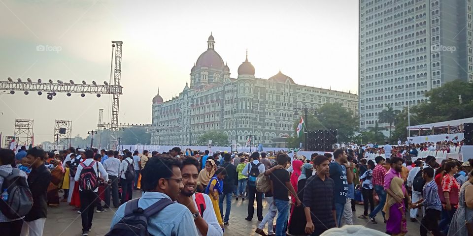 #Taj hotel #crowd #merchant navy day