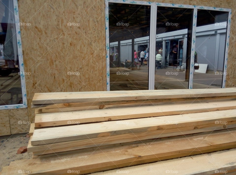 Стройка павильона