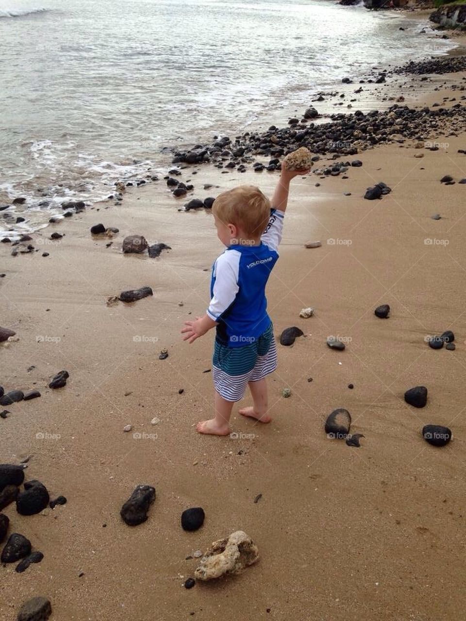 Child enjoying water