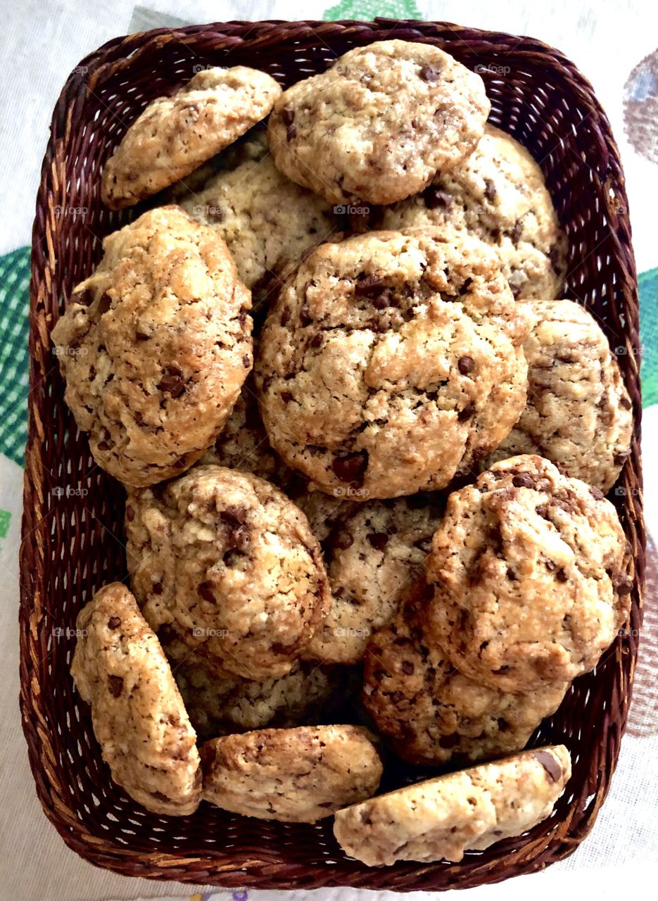 Cookies in a mini basket