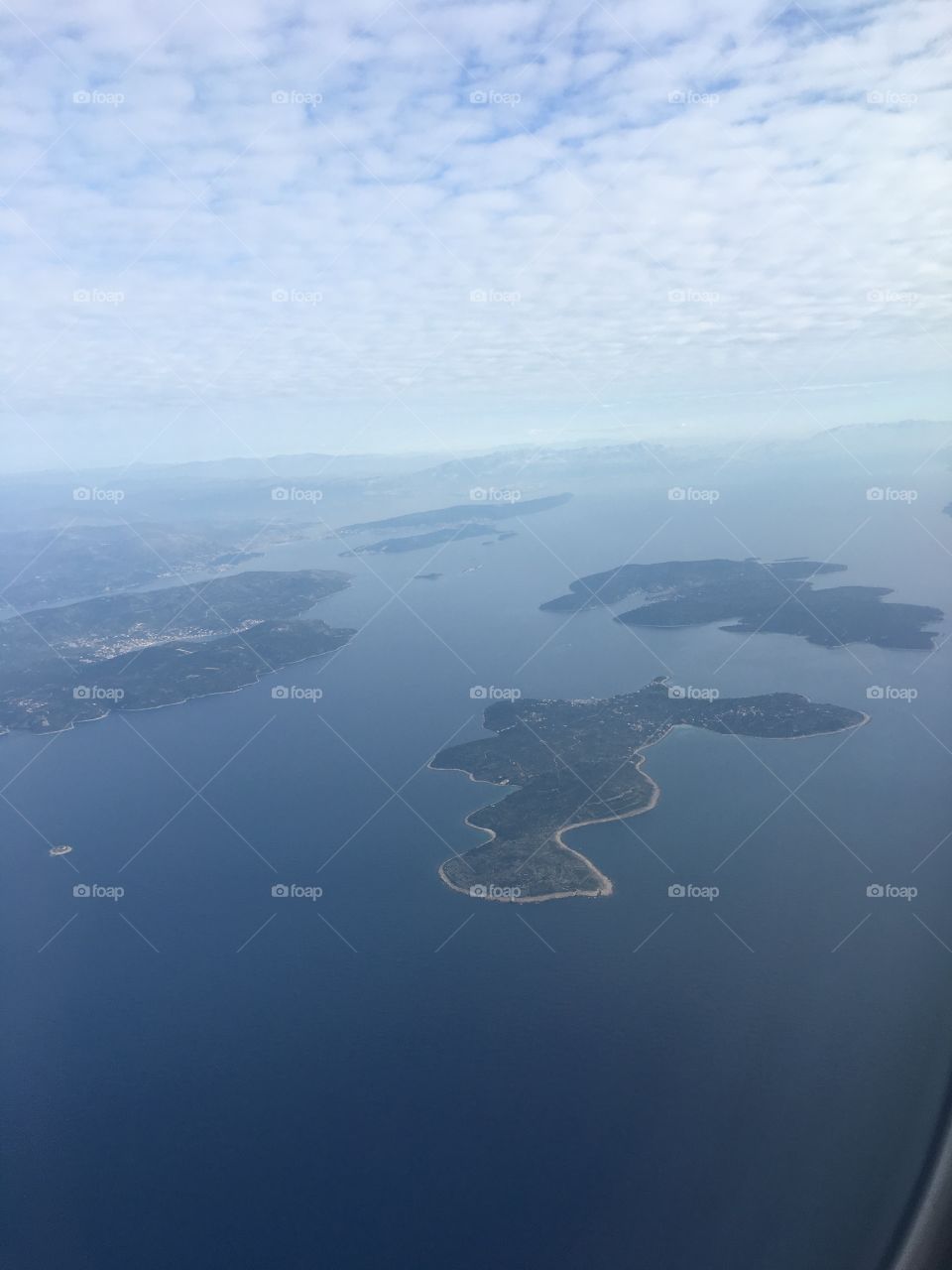 Plane View Croatian Coast