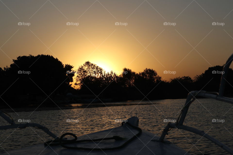 Sunset in the Nile