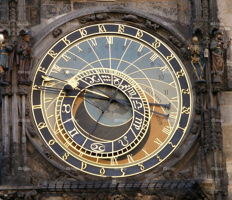 The Astronomical Clock in Prague, Czech Republic