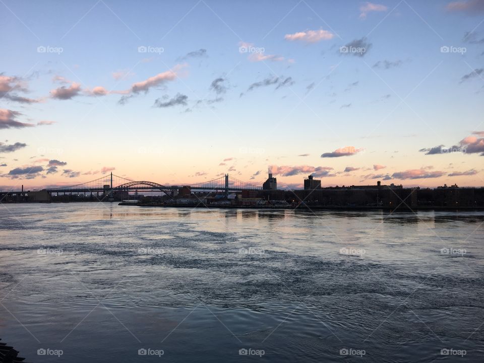 Sunset over the East River