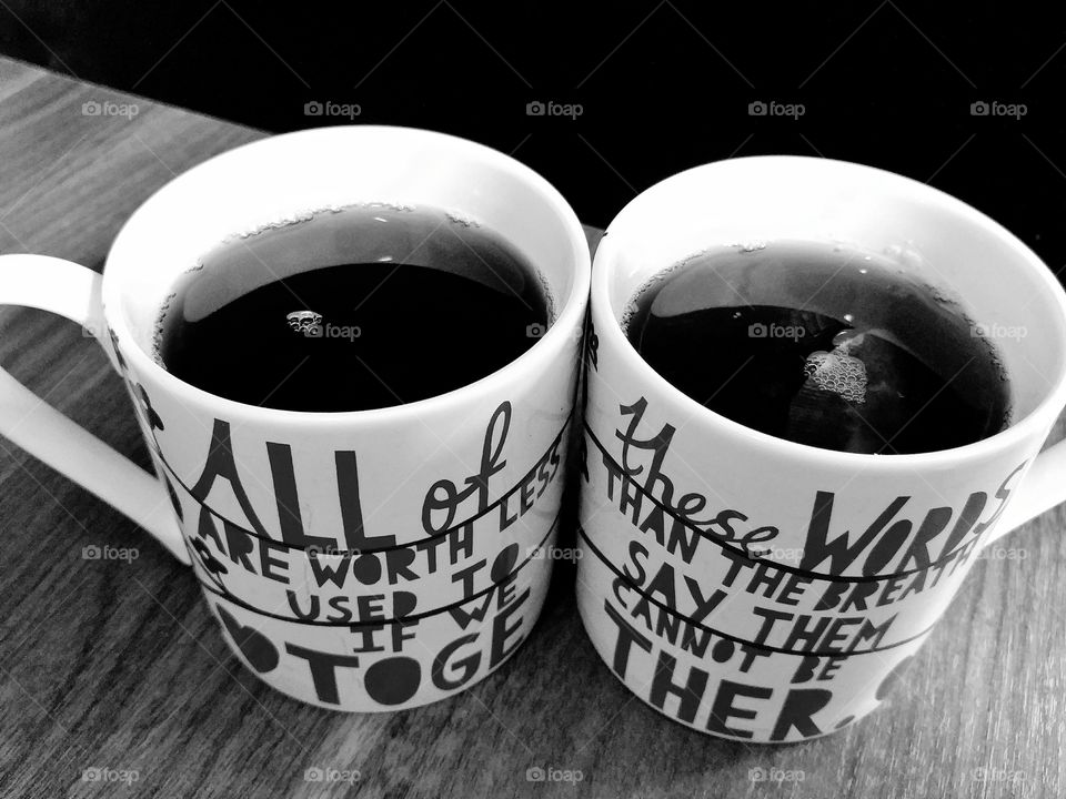 Tea for two Black and white