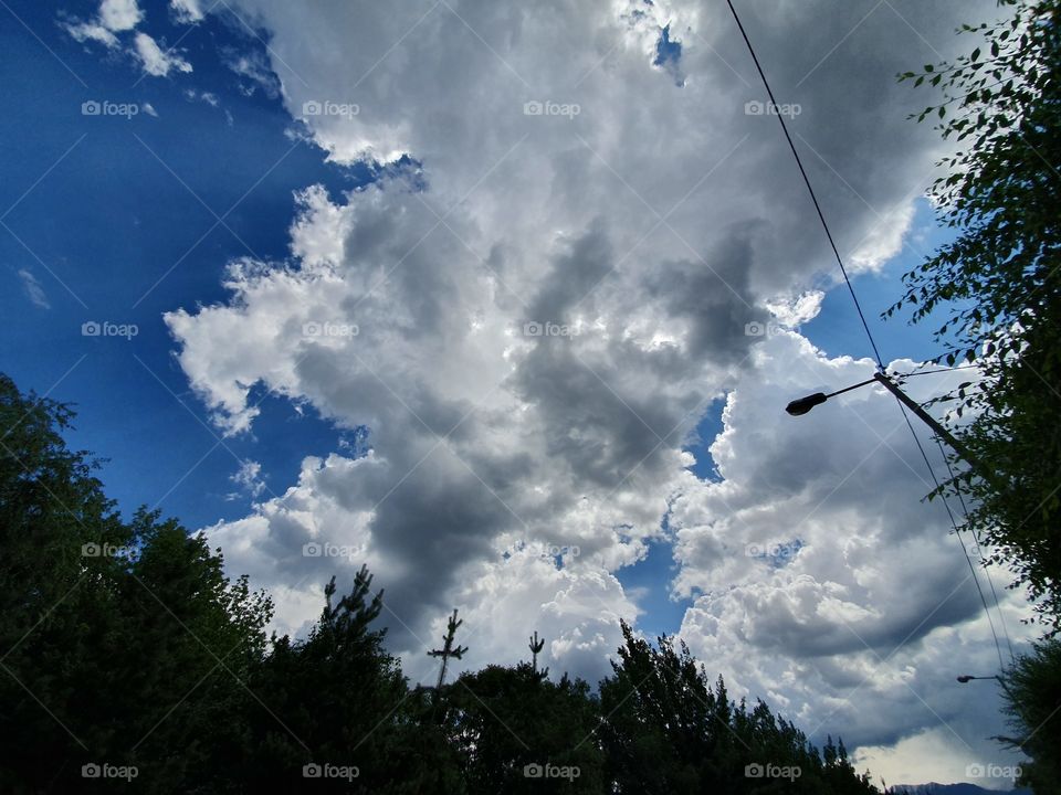 cloudy sky before the rain