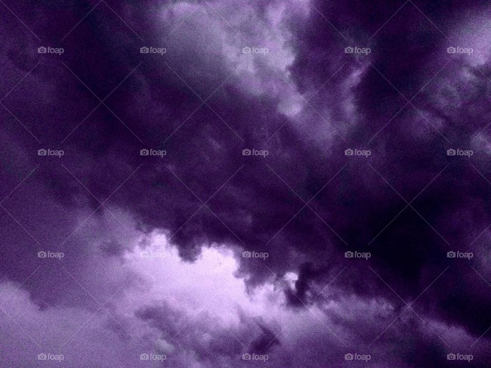 Deep purple sky