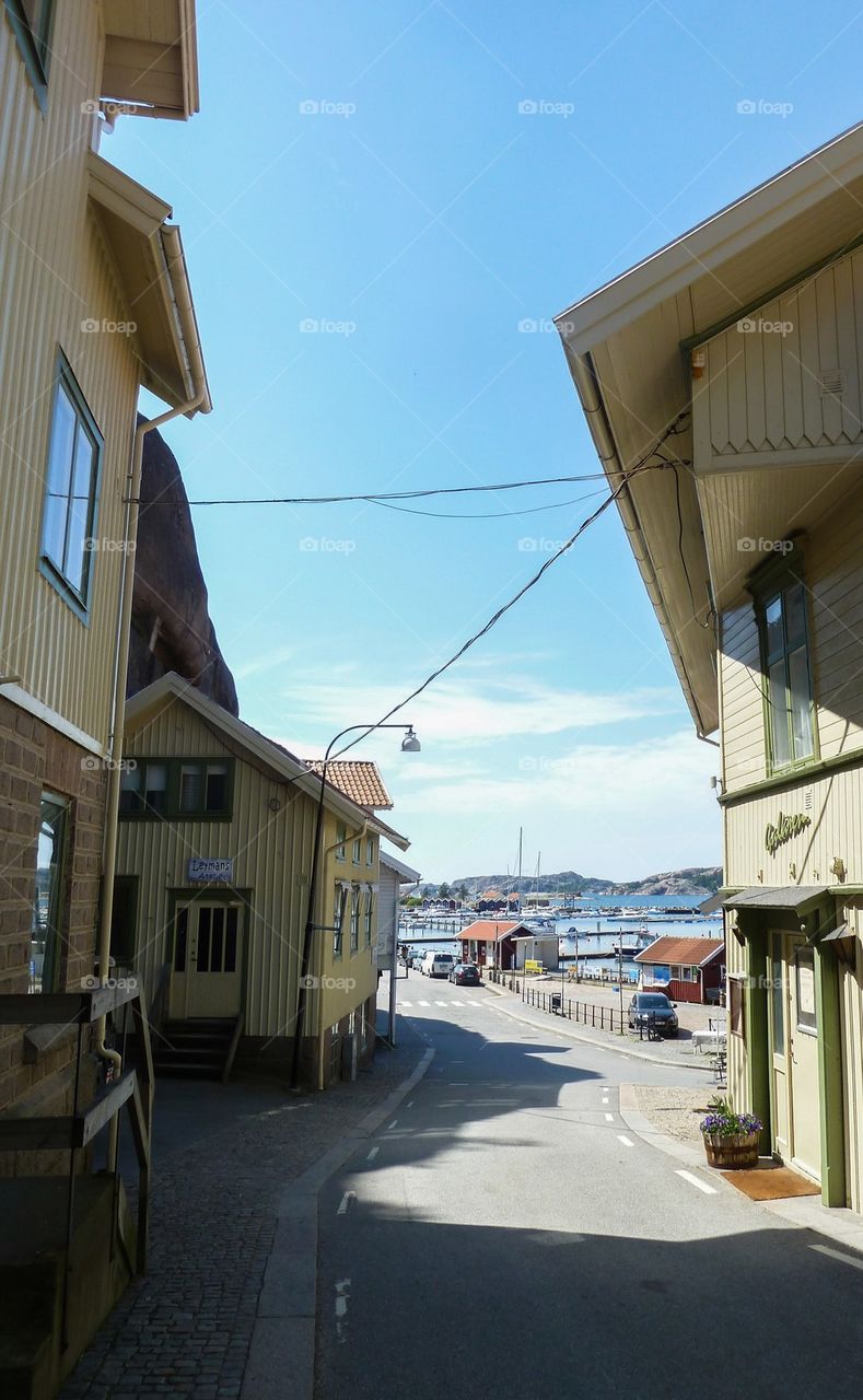 street in Fjällbacka Sweden