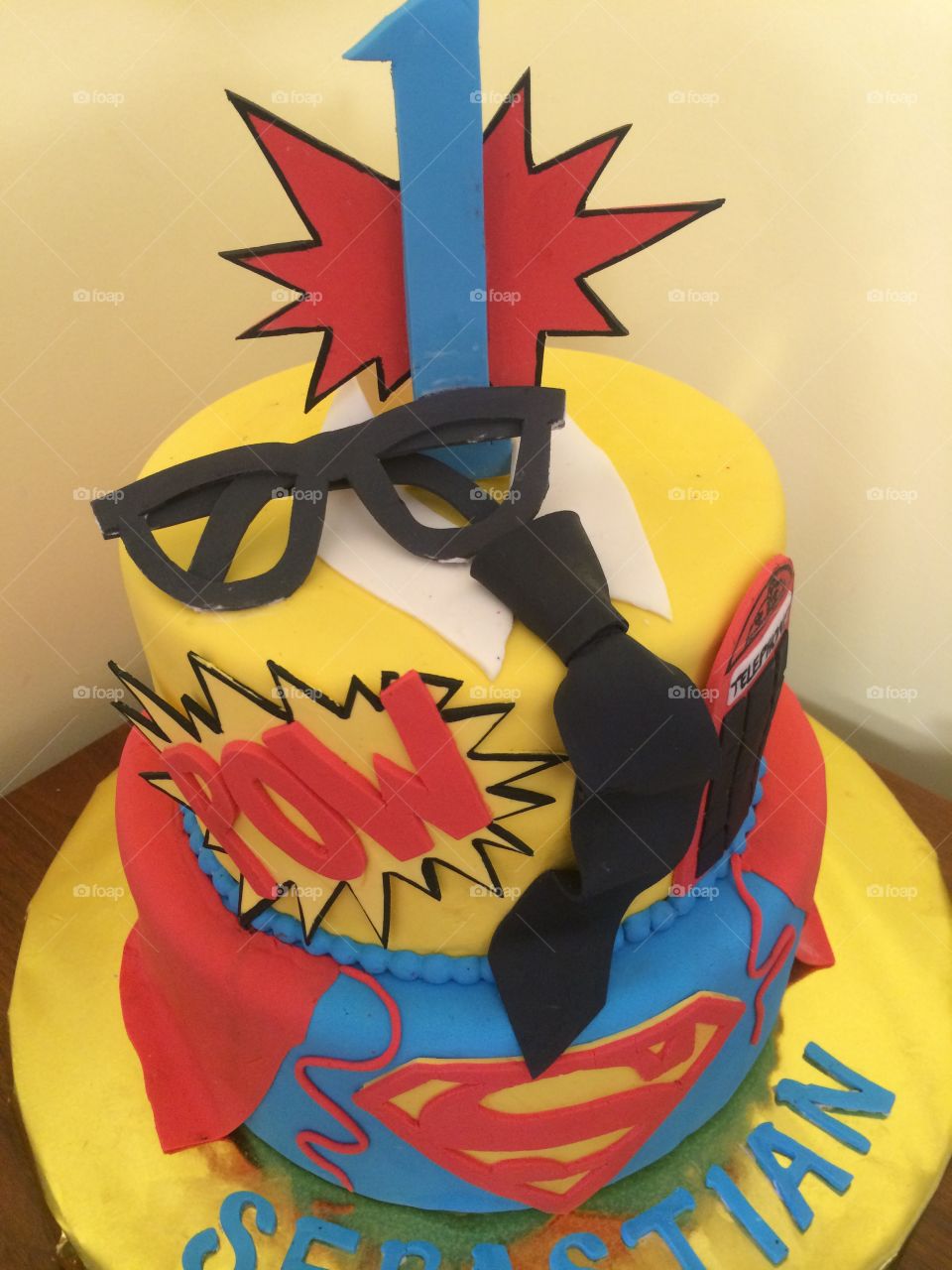 Super Hero Birthday cake