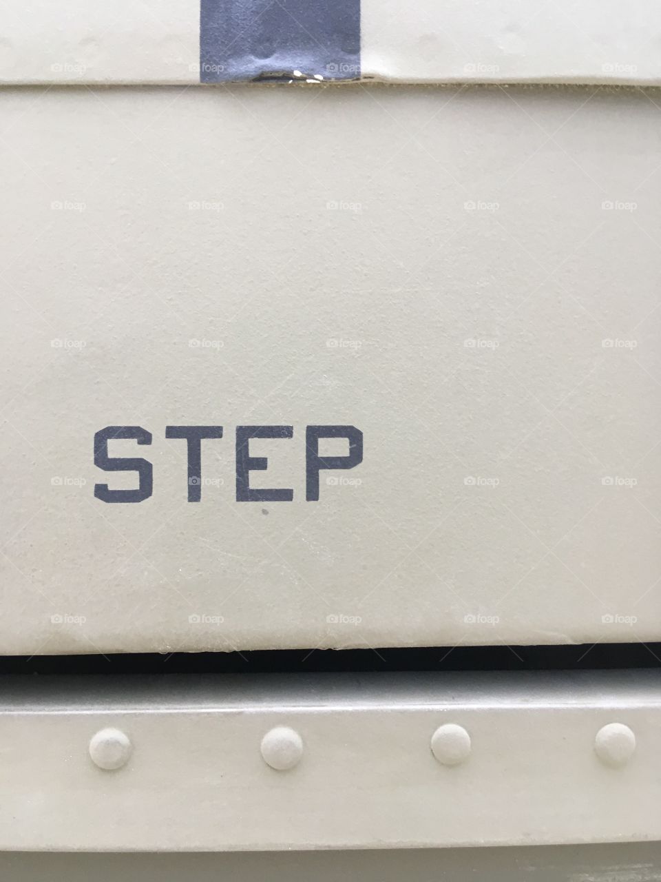 This is a picture of the word step on the helicopter that I took pictures of, my nickname is Halfstep 