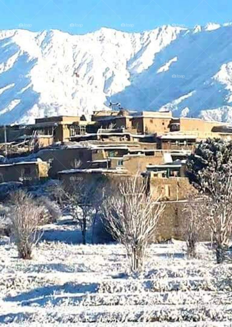 nice moment snowfall