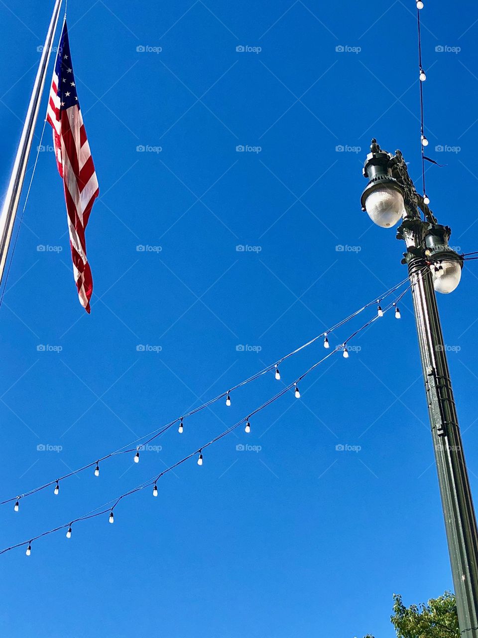 Glad in the sky in Hart plaza, Detroit 