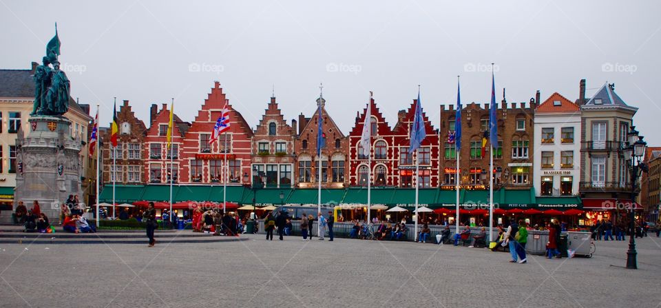 Brugge town square. 