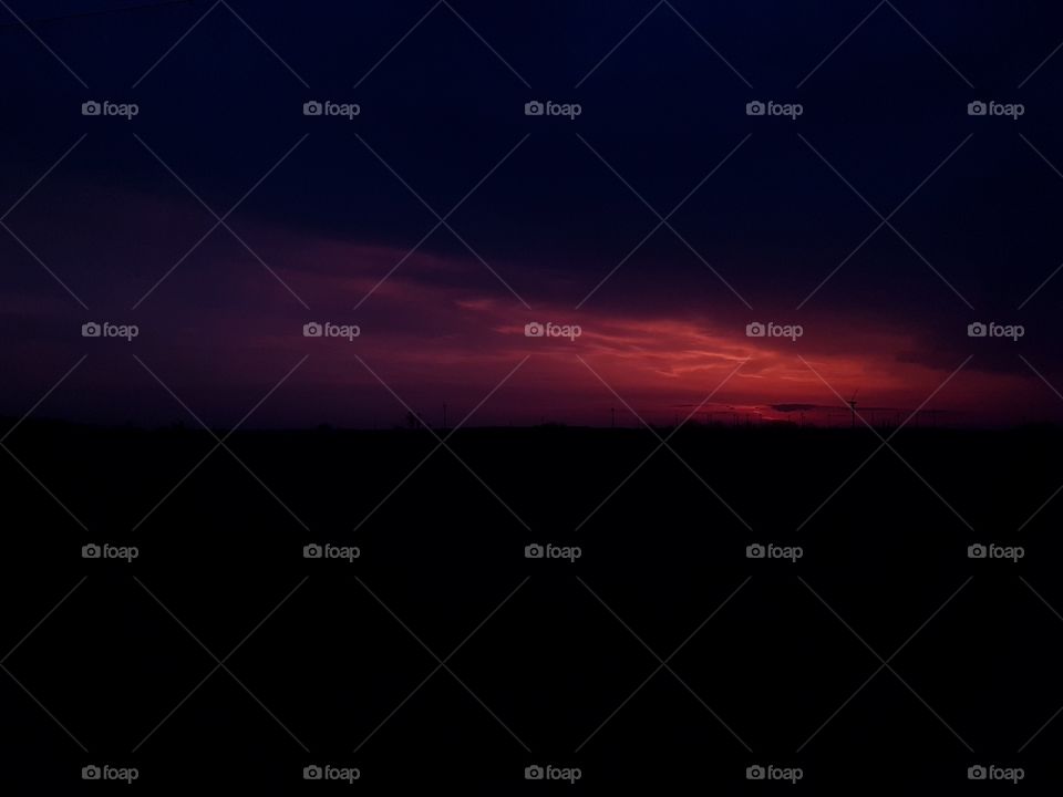 dark sunset