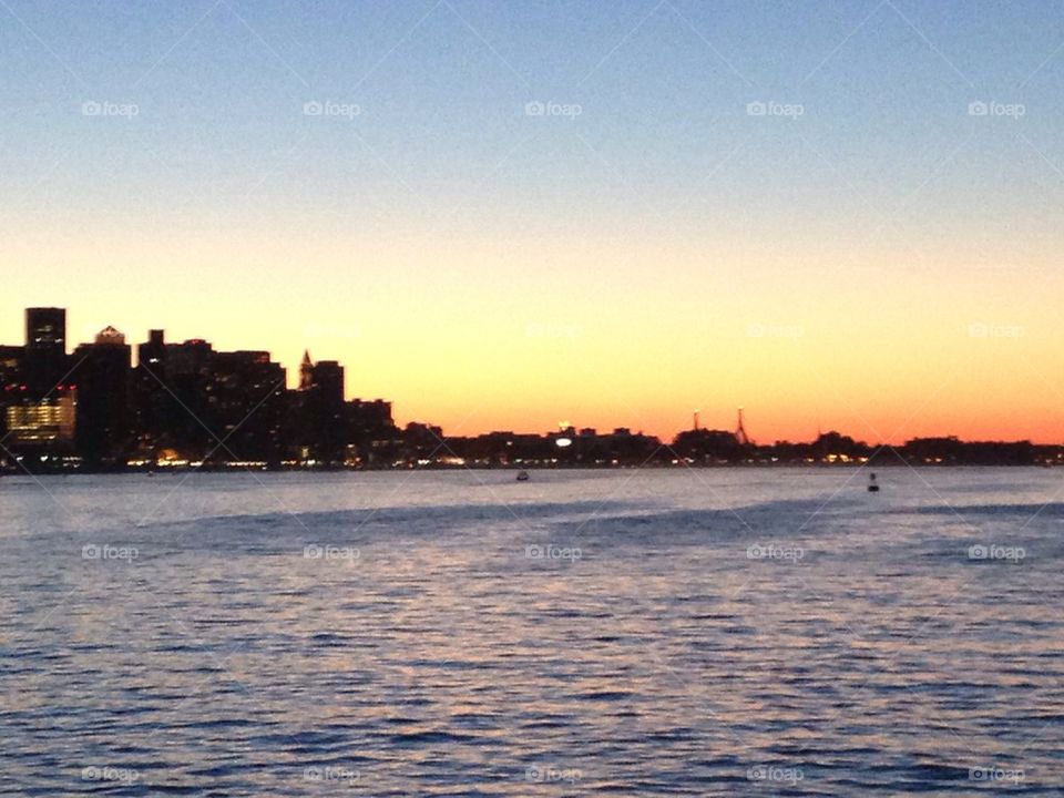 Boston sunset 
