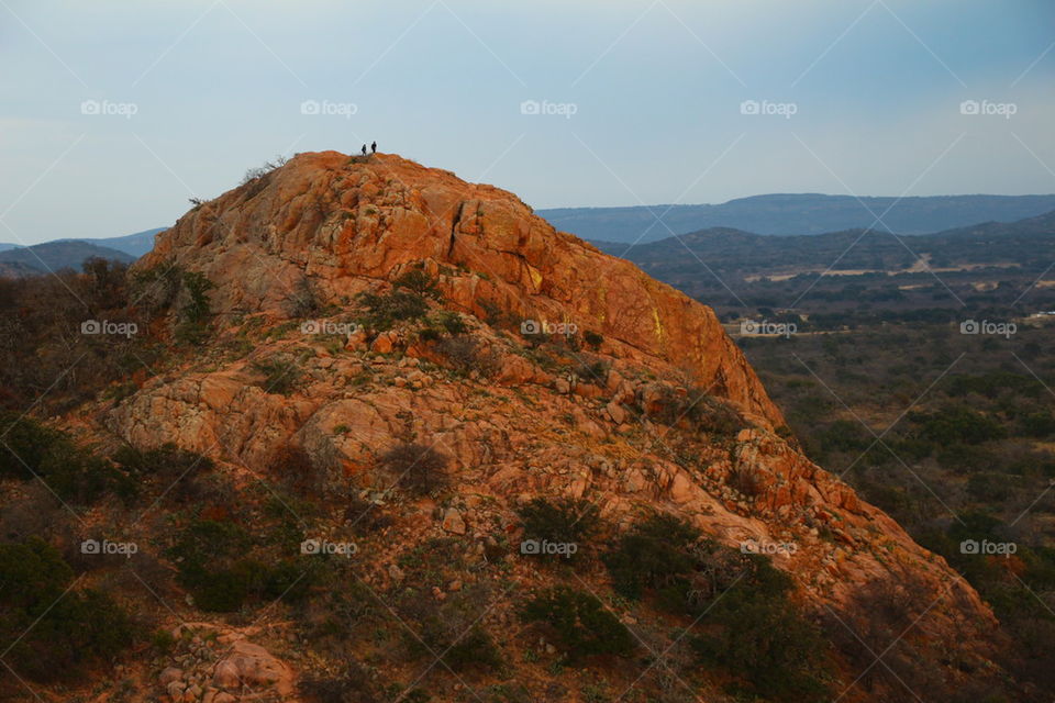 Sunset at Enchanted Rock State Park, Texas