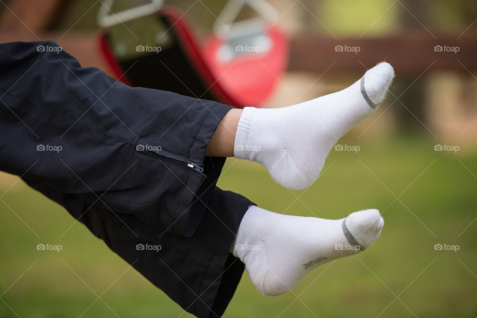 white kids socks