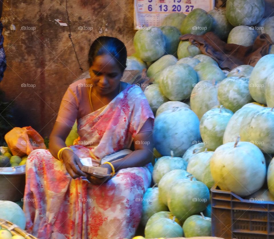 on the market in South india