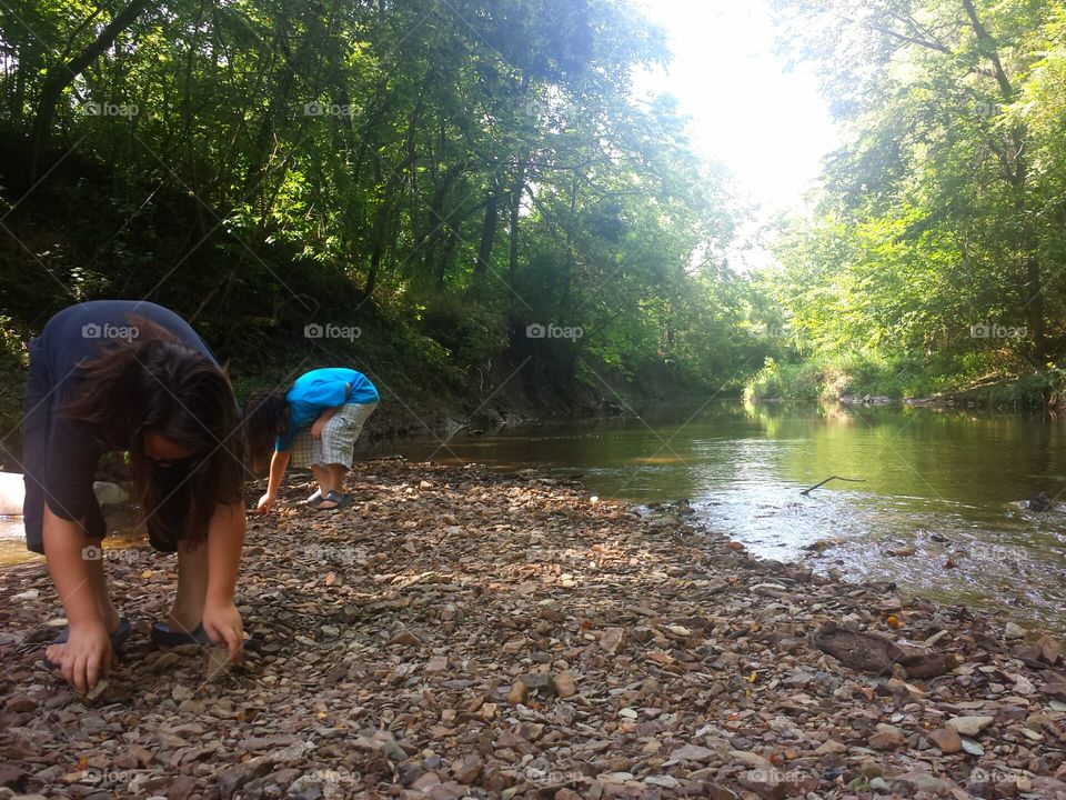 creek exploring twins